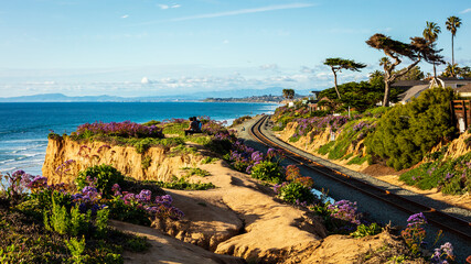 Empty San Diego beach during Covid-19 Pandemic 