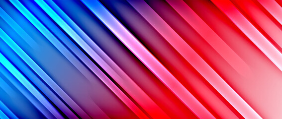 Bright gradient neon lines abstract background