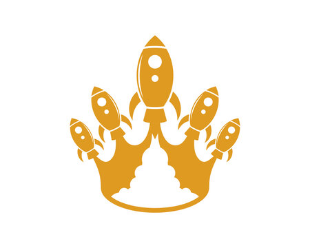Rocket launch form a king crown