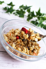 朝食 健康 ダイエット シリアル テーブル