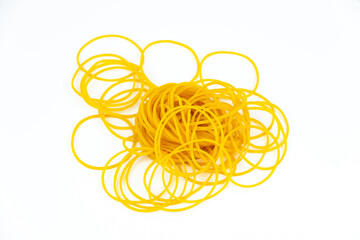 elastic pretty yellow rubber band