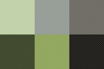 Set of abstract vector seamless background consisting of small squares and pixels.