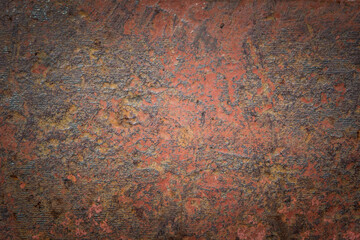 Wall surface rust and old paint cracks