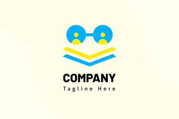 education logo template modern style