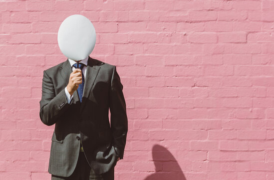 Concealed Identity Of A Man In A Suit