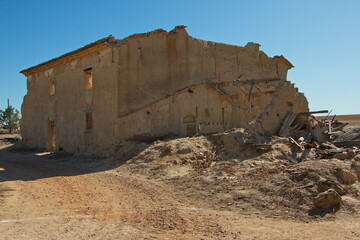House ruin in Otero de Sariegos in Lagunas de Villaf&aacute;fila,Zamora,Castile and Le&oacute;n,Spain,Europe
