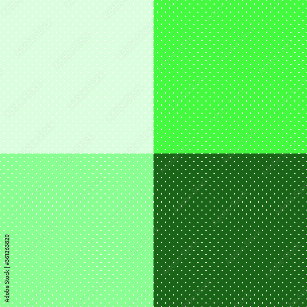 Poster set of abstract vector seamless background consisting of small dots and circles.
