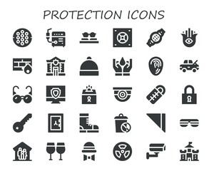 protection icon set
