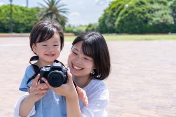 夏休みの家族