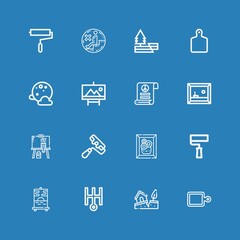 Editable 16 surface icons for web and mobile