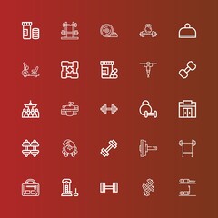 Editable 25 muscle icons for web and mobile