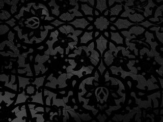 Beautiful abstract color white grunge marble on black background, gray granite tiles floor on white background, love gray texture graphics, art dark mosaic decoration