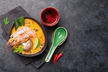 Tom Yum traditional Thai soup