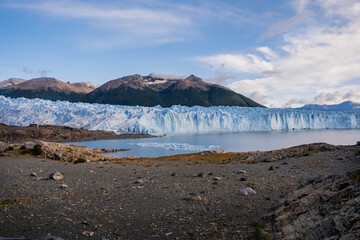 Perito Moreno glacier wall in patagonia argentina