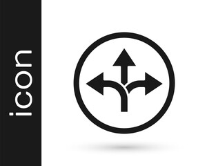 Grey Road traffic sign. Signpost icon isolated on white background. Pointer symbol. Isolated street information sign. Direction sign. Vector Illustration.