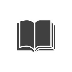 Blank book pages vector icon. filled flat sign for mobile concept and web design. Book open pages glyph icon. Symbol, logo illustration. Vector graphics