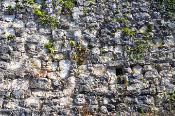 Stone brick masonry natural stone background for design