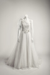 Fototapeta premium wedding dress on mannequin