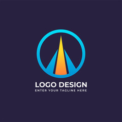 Abstract logo. Creative logo. Beautiful and simple element.