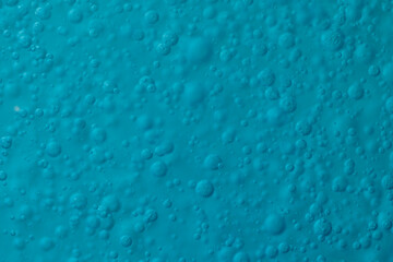 bubbles from blue detergent