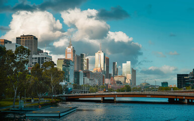 Fototapeta premium Melbourne CBD , Australia .