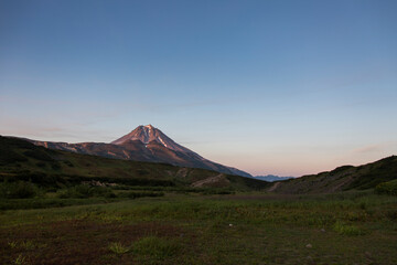 Die Vulkanlandschaft von Kamtschatka