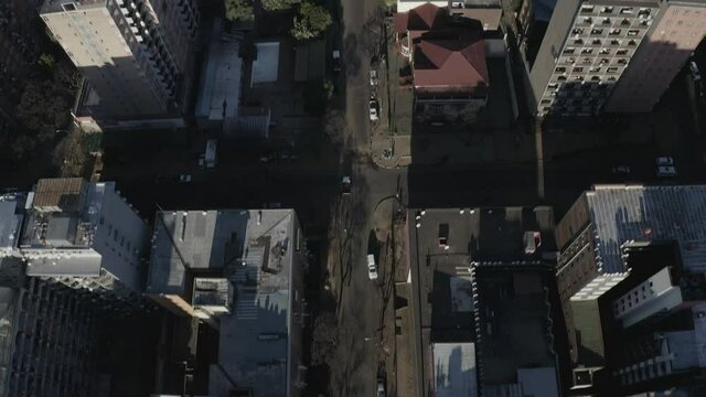 Johannesburg CBD Drone Shot 4k