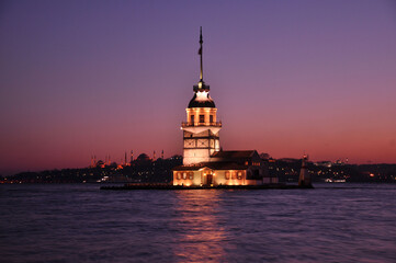 Maiden's Tower in istanbul, Turkey