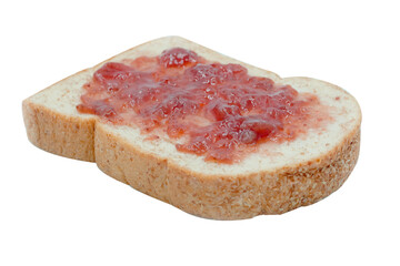 slice of bread with jam