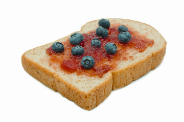 slice of cake with berries