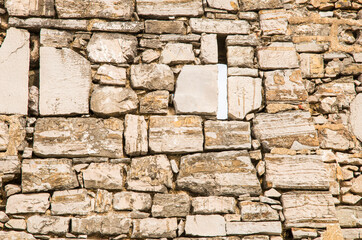 Mur de pierres sèches.