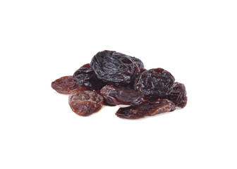 Raisins isolated on white background