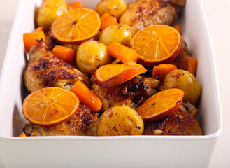 Chicken thighs baked