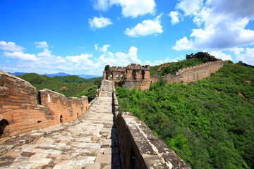 Fototapeta premium The Great Wall is in China.