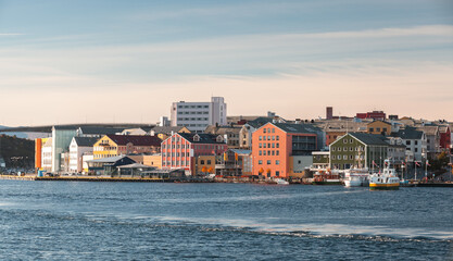 Kristiansund landscape, coastal Norwegian town
