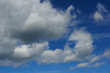 Blue sky background with clouds