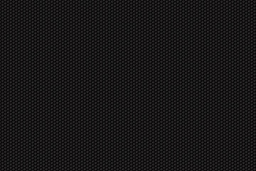 Dark carbon texture. Metal grid black steel background.