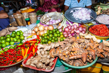 market produce Asian food