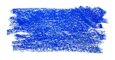 Rectangle filled with blue crayons with a pastel texture dry. Line strokes on a white background...