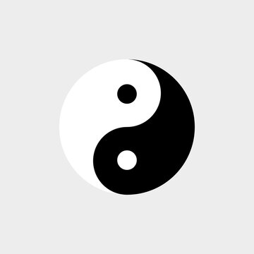 Yin Yang symbol. Vector.