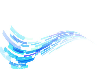 青色の幾何学模様抽象背景波形素材 Wall Mural Wallpaper Murals Rrice