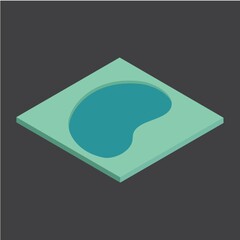 Isometric pond