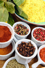 assortment of Indian spices