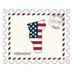 Fototapeta premium Vermontpostagestamp