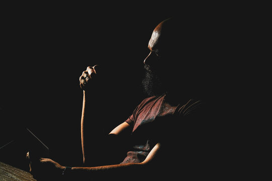 The reader in low key