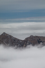 Nebel in den Allgäuer Alpen - Nebelhorn