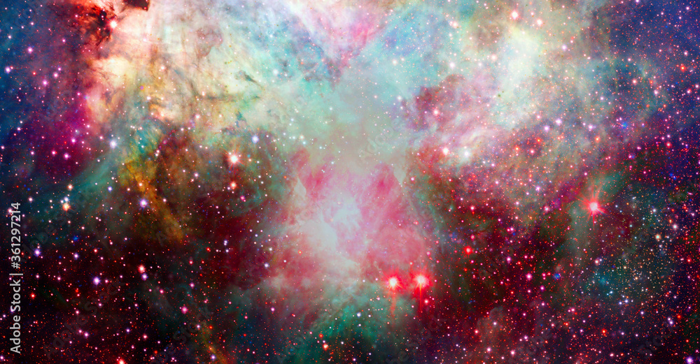 Poster outer space. elements of this image furnished by nasa