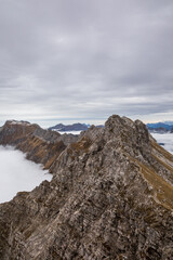 Nebel in den Allgäuer Alpen - Nebelhorn