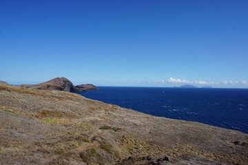 Fototapeta na wymiar Ponta de São Lourenço, trekking on Madeira island, vereda de sao laurenco. October 2019