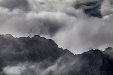 Das Nebelhorn im Allgäu im Herbst